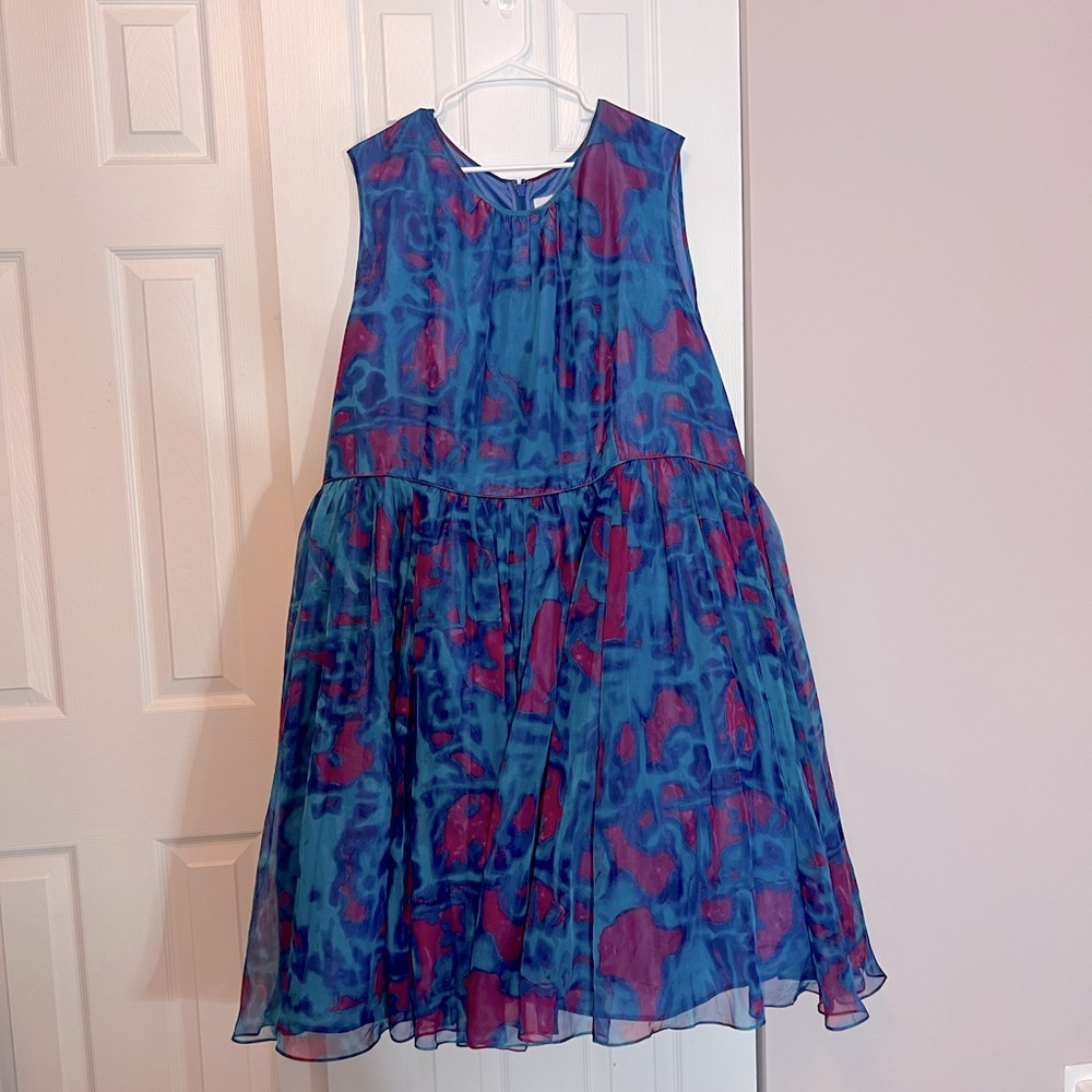 Purple and Blue Geode dress sz 4x
